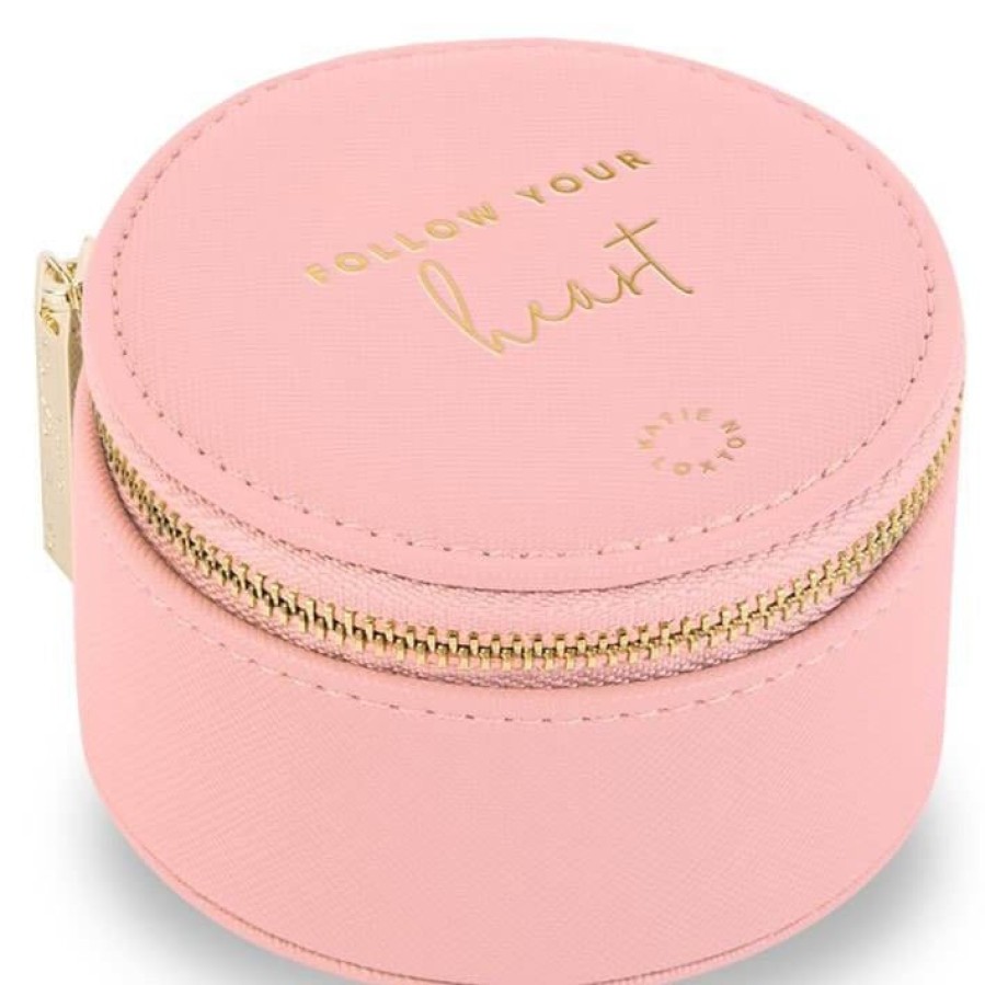 Katie Loxton Katie Loxton Round Jewellery Box - Follow Heart Wholesale