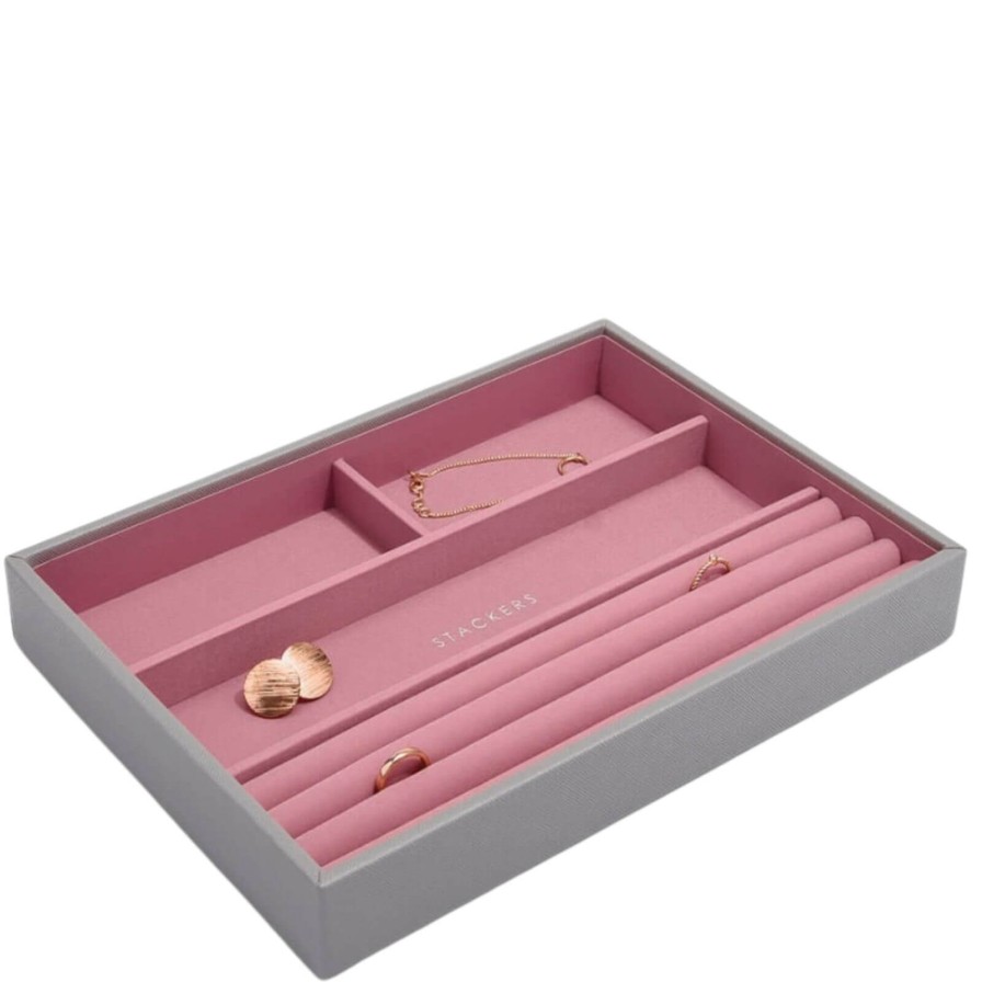 Stackers Stackers Classic Jewellery Box (Ring/Bracelets Layer) - Dove Grey Pink Online