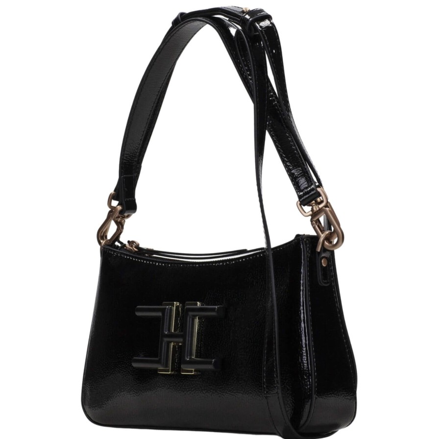 Hispanitas Hispanitas Black Leather Shoulder Bag Clearance