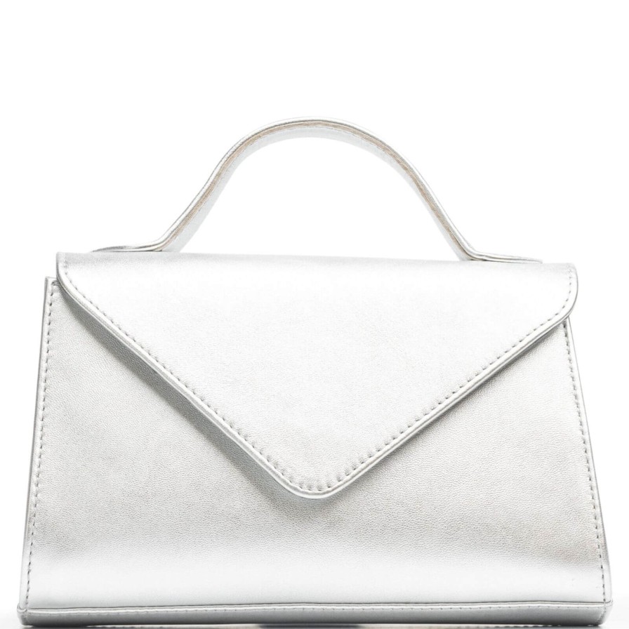 Unisa Unisa Zchiara Silver Leather Bag Wholesale