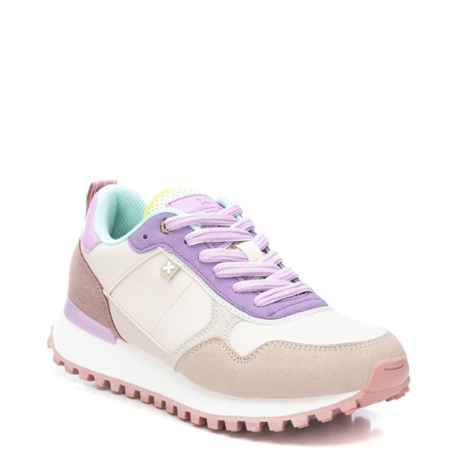 XTI Xti Beige & Purple Retro Sneakers Online