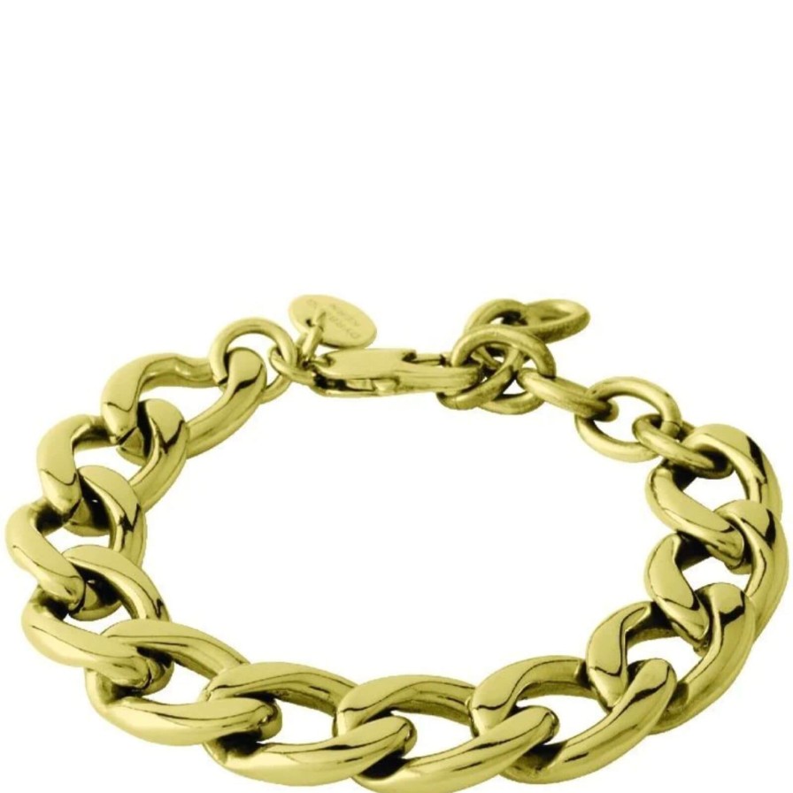 Dyrberg Kern Dyrberg Kern Jetti Gold Curb Chain Bracelet Online