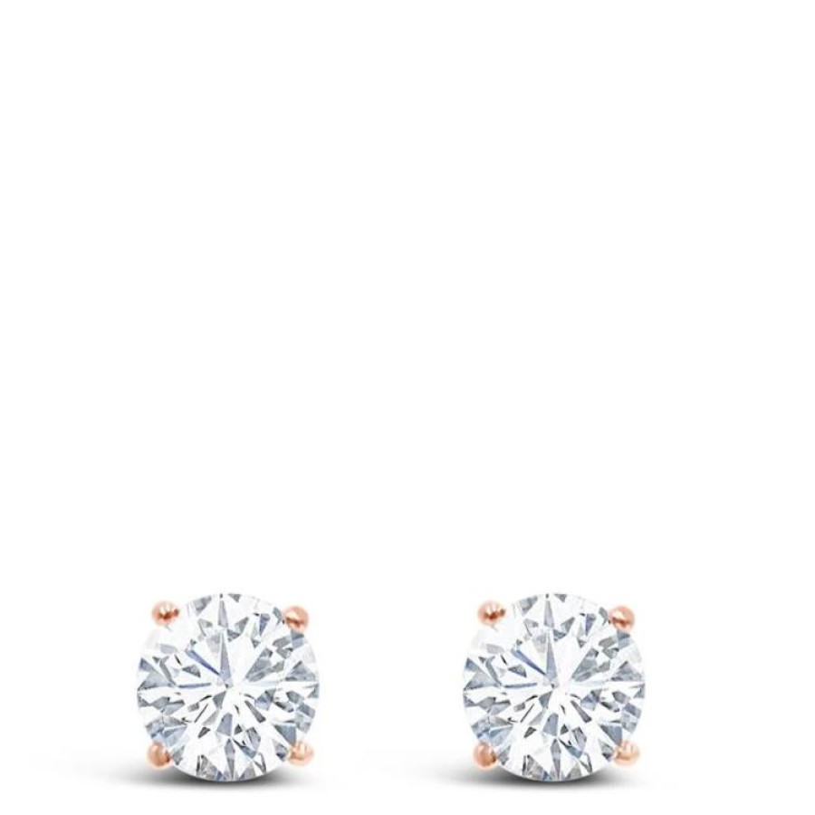 Absolute Absolute Rose Gold Diamond Stud Earring Online