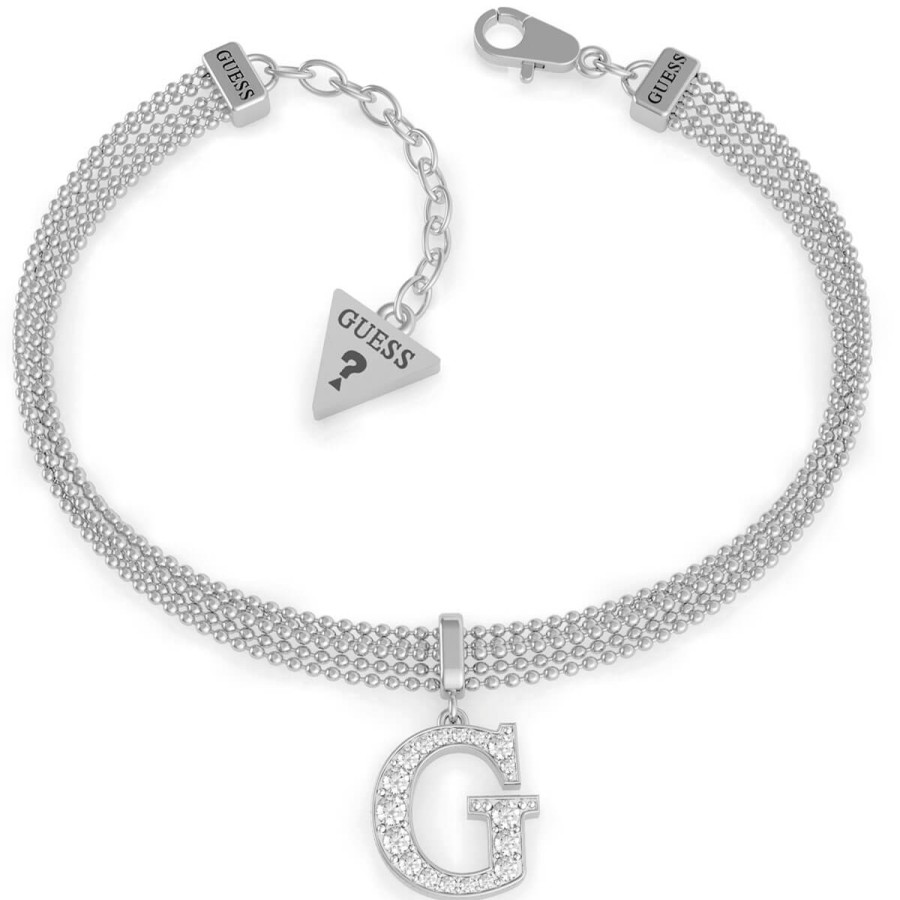 Guess Guess G Multi Chain Silver Bracelet Hot