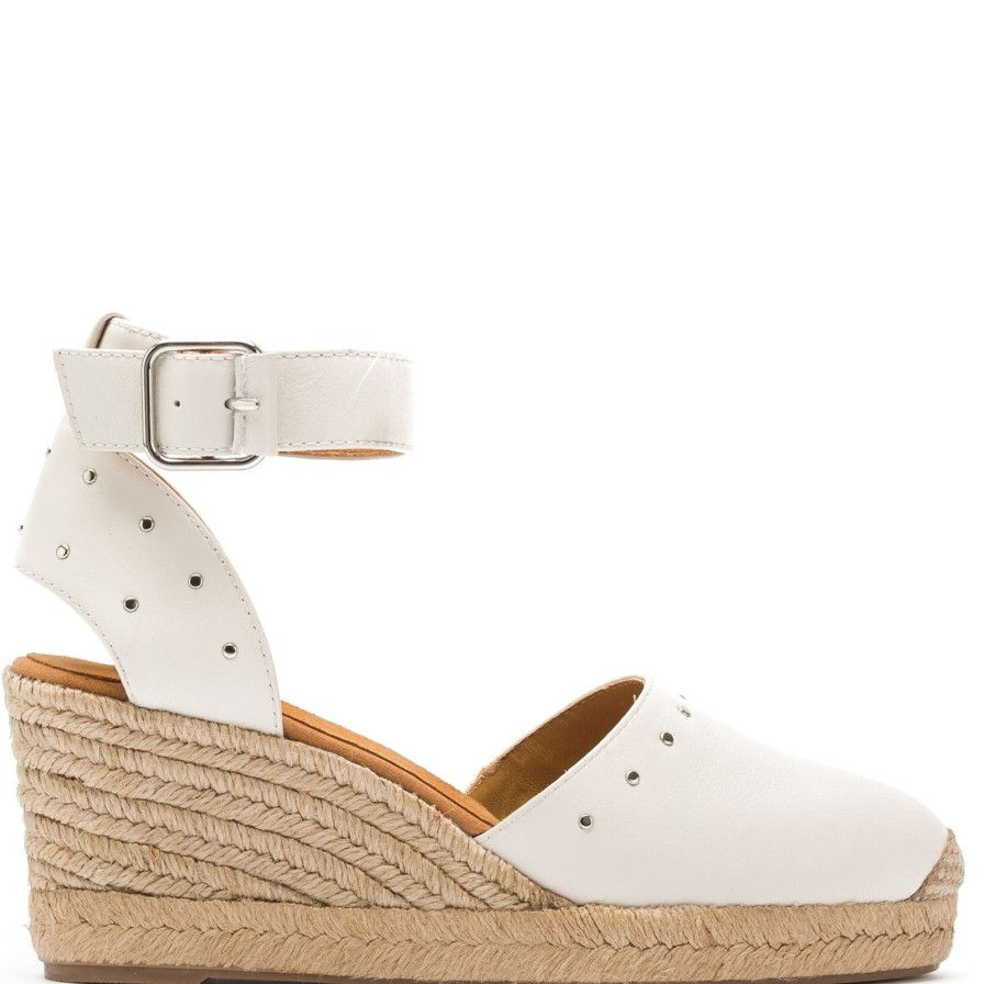 Unisa Unisa Cliver Leather Wedges - Ivory New