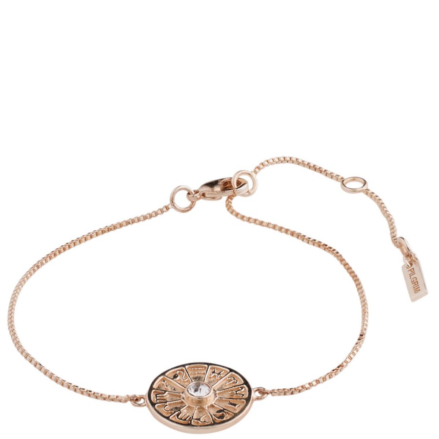 Pilgrim Pilgrim Fia Rose Gold Zodiac Bracelet Clearance