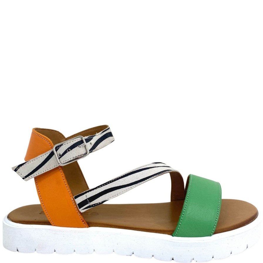 Adesso Adesso Zelda Zebra Sandals - Citrus Hot