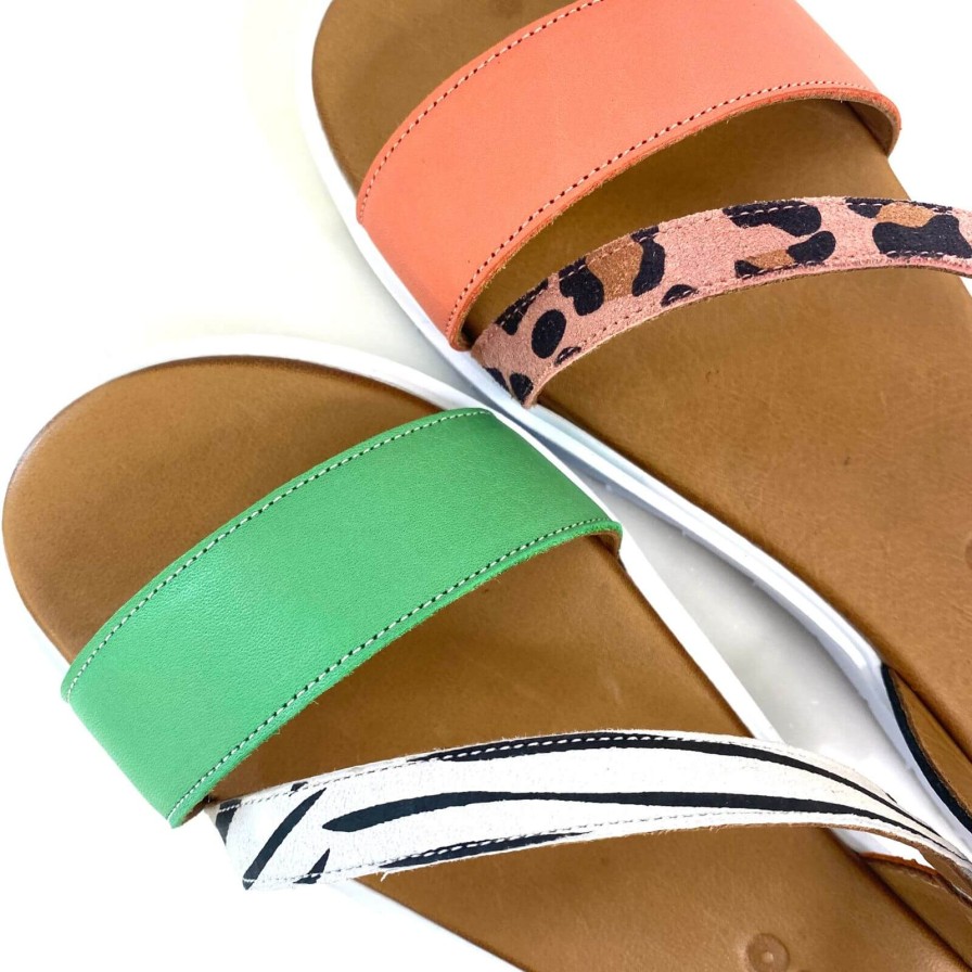 Adesso Adesso Zelda Zebra Sandals - Citrus Hot