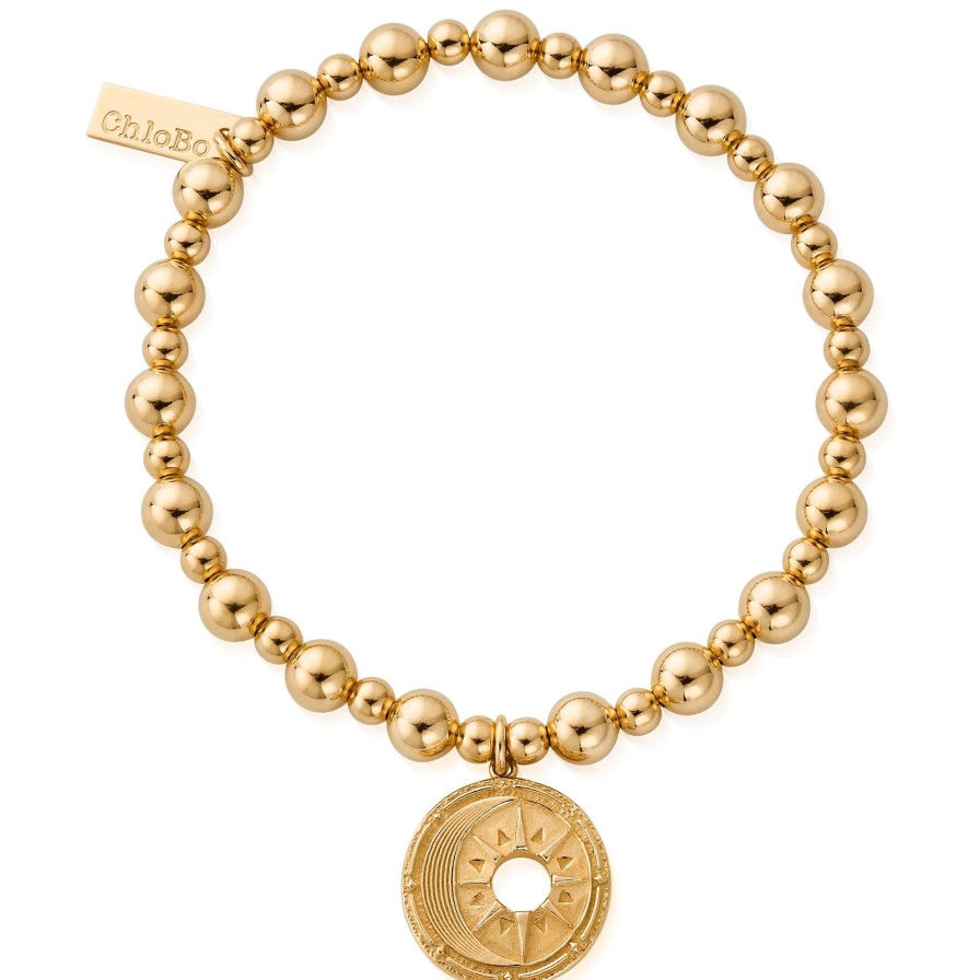 ChloBo Chlobo Small Ball Midnight Bracelet - Gold Best