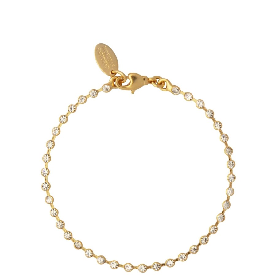 Caroline Svedbom Caroline Svedbom Gold Miro Bracelet - Clear Crystal Online