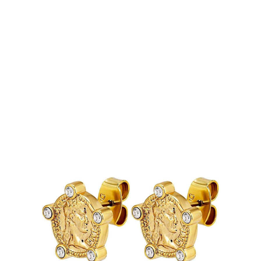 Dyrberg Kern Dyrberg Kern Lucca Gold Stud Earrings Online