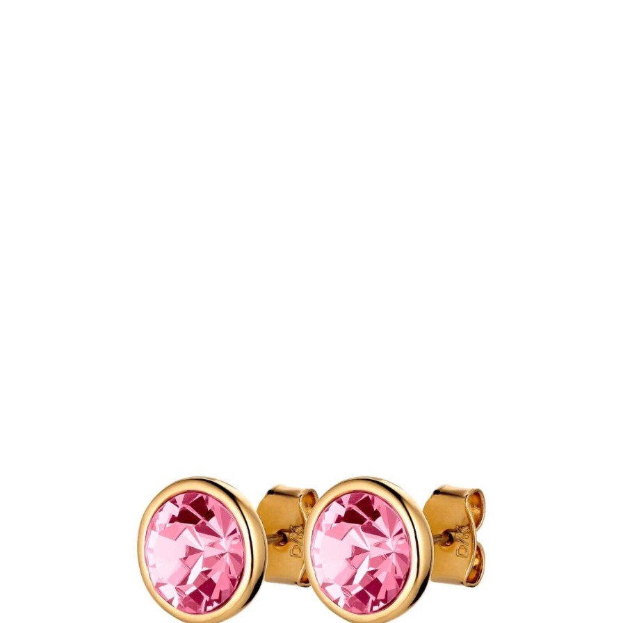 Dyrberg Kern Dyrberg Kern Dia Gold Classic Stud Earrings - Light Rose Wholesale