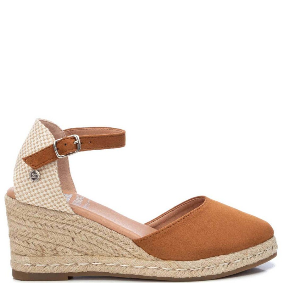 XTI Xti Tan Wedged Strappy Shoe Online