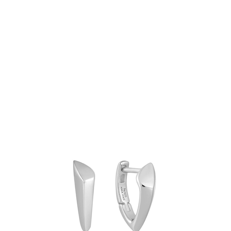 Ania Haie Ania Haie Tough Love Silver Arrow Hoop Earrings Clearance