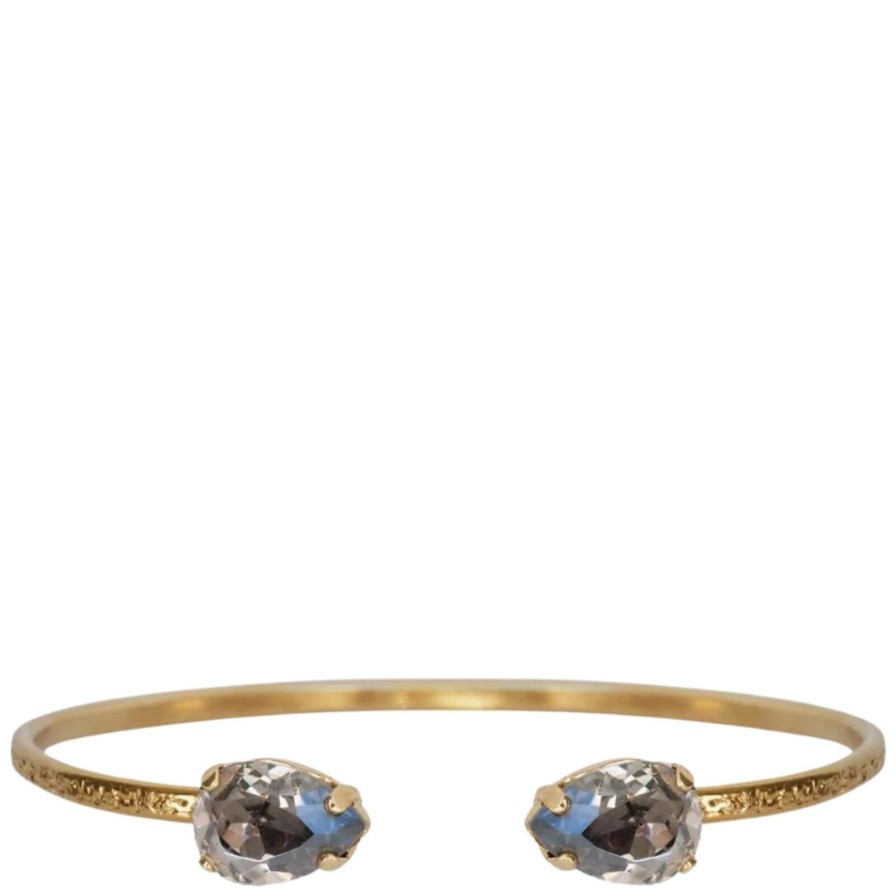 Caroline Svedbom Caroline Svedbom Gold Classic Petite Bangle - Black Diamond Clearance