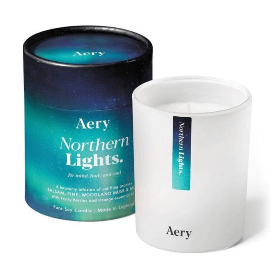 Aery Aery Northern Lights Scented Candle - Pine Cedar And Woodland Berries New