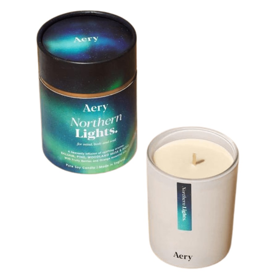 Aery Aery Northern Lights Scented Candle - Pine Cedar And Woodland Berries New