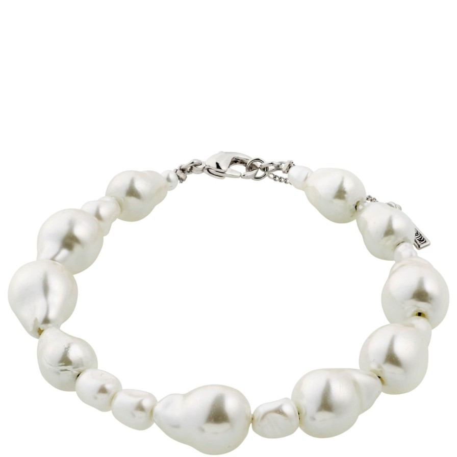 Pilgrim Pilgrim Willpower Pearl Silver Bracelet New