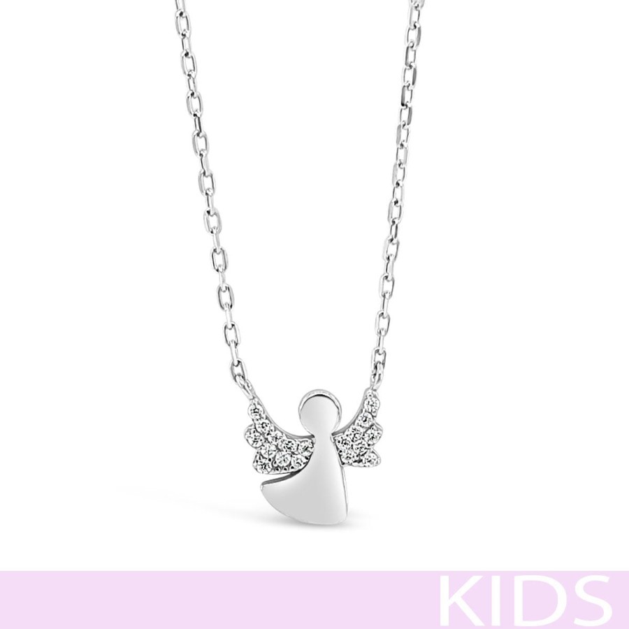 Absolute - Kids Absolute Kids Sterling Silver Angel Necklace Wholesale