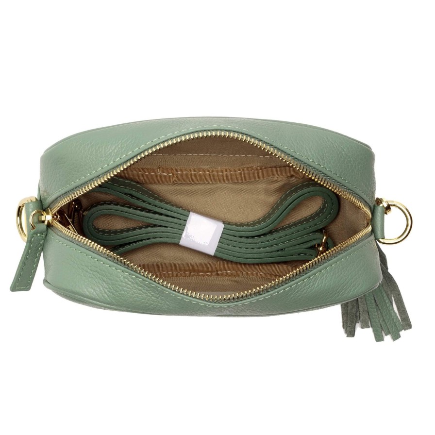 Elie Beaumont Elie Beaumont Mint Green Leather Bag Online