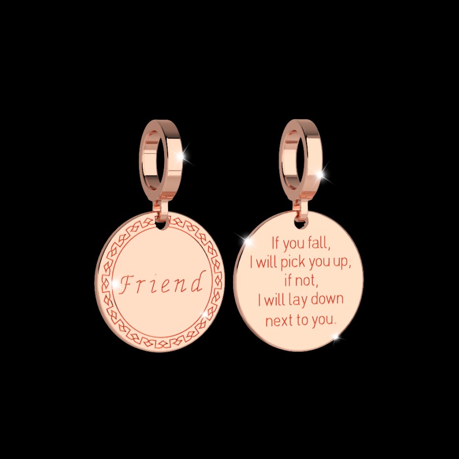 Rebecca My World Rebecca My World Rose Gold Friend Charm Best