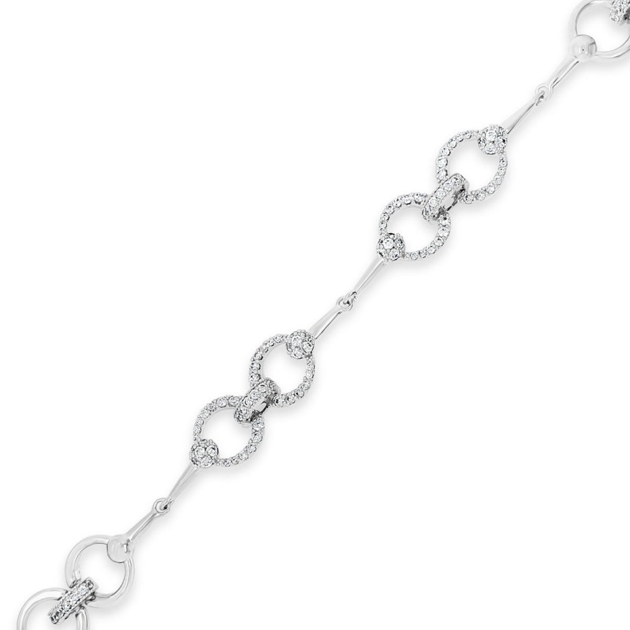 Absolute Absolute Silver Crystal Link Bracelet Best