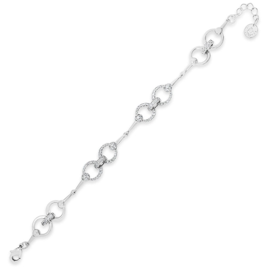 Absolute Absolute Silver Crystal Link Bracelet Best