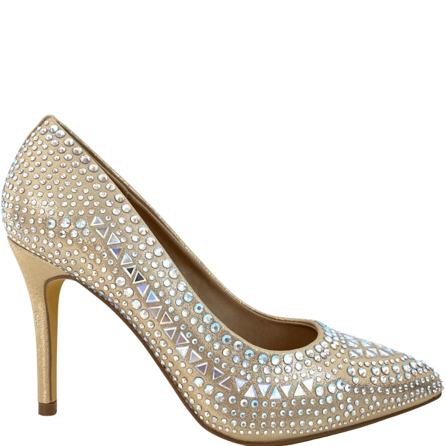 Menbur Menbur Gold Jewelled Stiletto Shoes Online