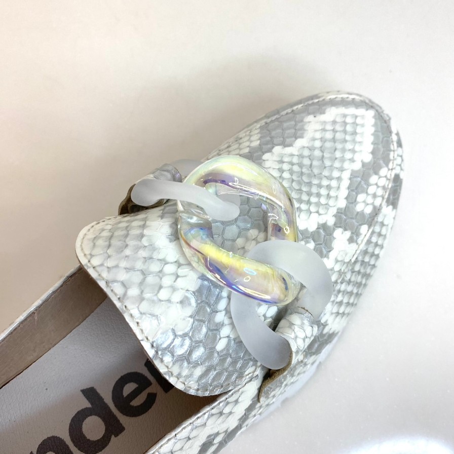 Wonders Wonders Grey Python Slip On Shoes Clearance