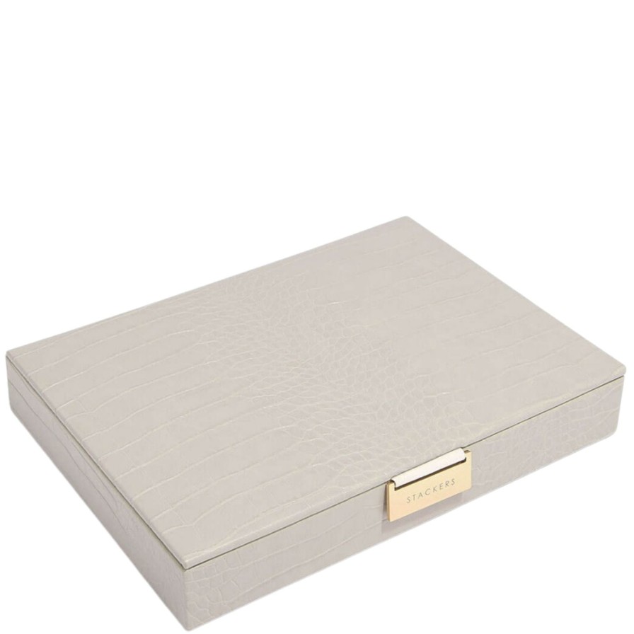 Stackers Stackers Classic Jewellery Box (Lid) - Putty Croc Wholesale