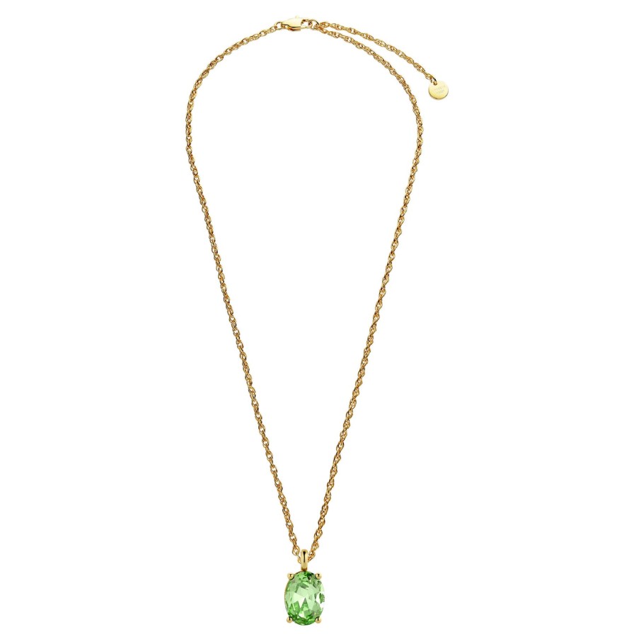 Dyrberg Kern Dyrberg Kern Barga Gold Necklace - Light Green Clearance