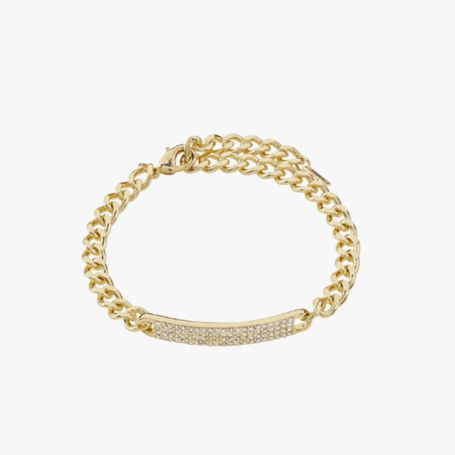 Pilgrim Pilgrim Heat Crystal Chain Gold Bracelet Clearance