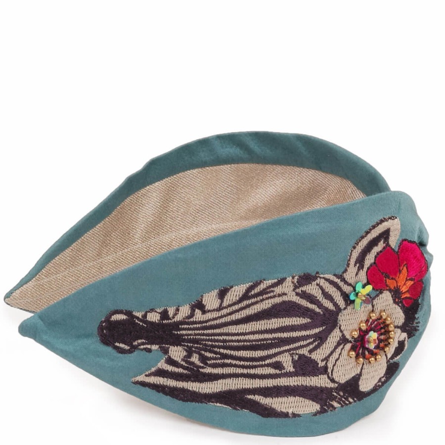 Powder Powder Floral Zebra Headband Clearance