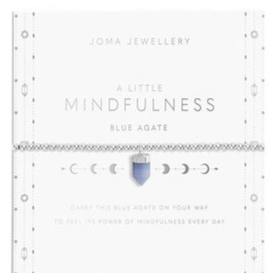 Joma Joma Affirmation Crystal A Little 'Mindfulness' Blue Agate Bracelet Wholesale