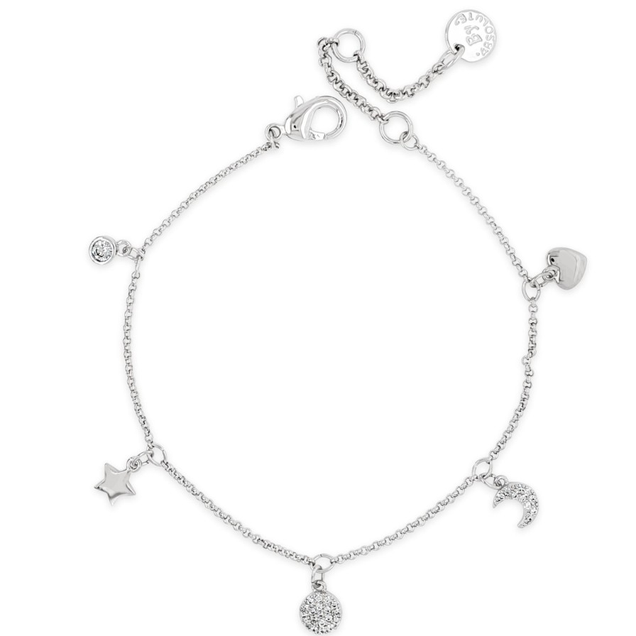 Absolute Absolute Moon & Star Bracelet - Silver Best