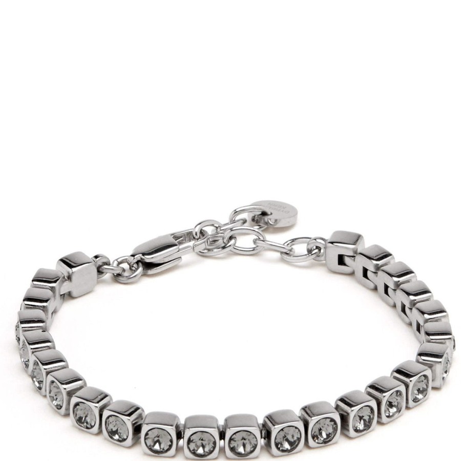 Dyrberg Kern Dyrberg Kern Cone/B Silver Bracelet - Grey Hot