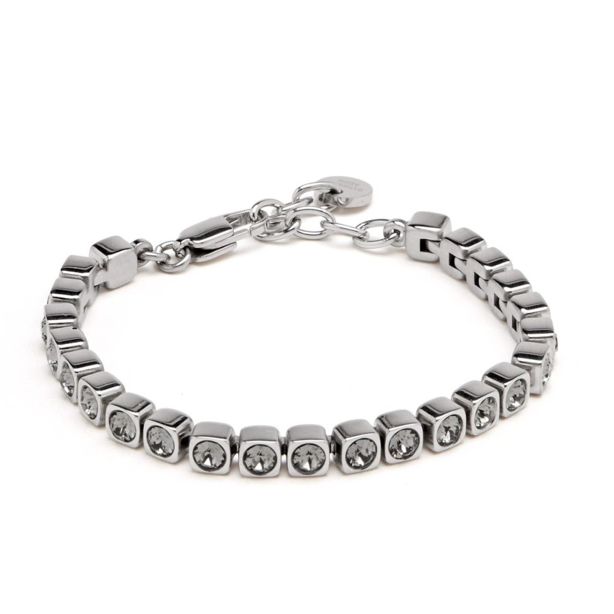 Dyrberg Kern Dyrberg Kern Cone/B Silver Bracelet - Grey Hot