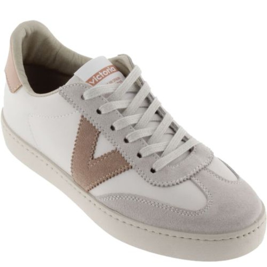 Victoria Victoria Berlin Off White Sneakers - Tan Clearance