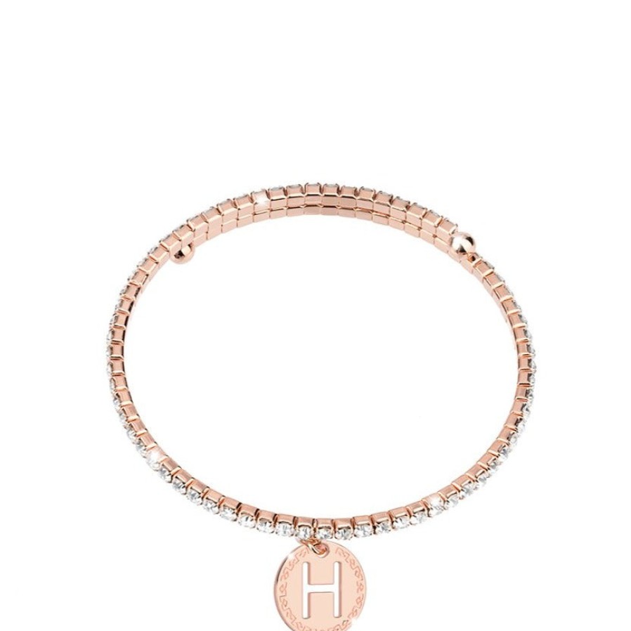 Rebecca My World Rebecca My World Rose Gold Glam Bangle - H Best