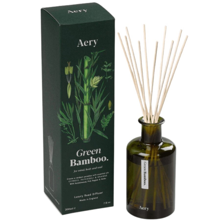 Aery Aery Green Bamboo Reed Diffuser - Cypress, Patchouli & Orange Best