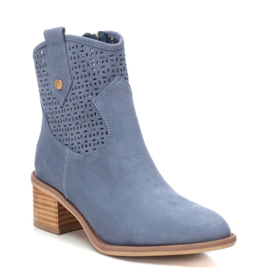 XTI Xti Dusky Blue Western Summer Ankle Boots Best