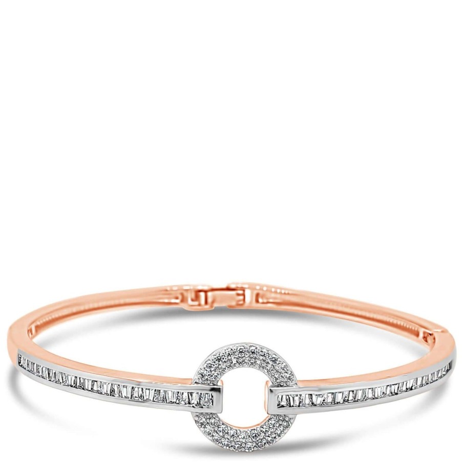 Absolute Absolute Rose Gold Crystal Circle Bangle Best