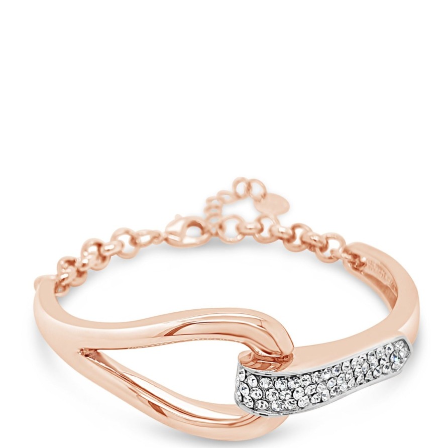 Absolute Absolute Rose Gold & Silver Bangle Online