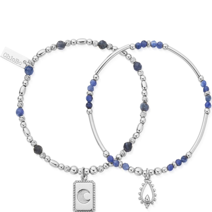 ChloBo Chlobo Reflect Sodalite Bracelet Set New