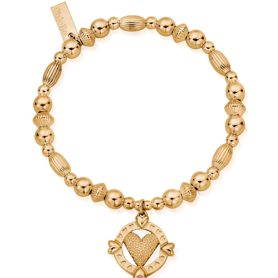 ChloBo Chlobo Follow Your Heart Bracelet - Gold Wholesale