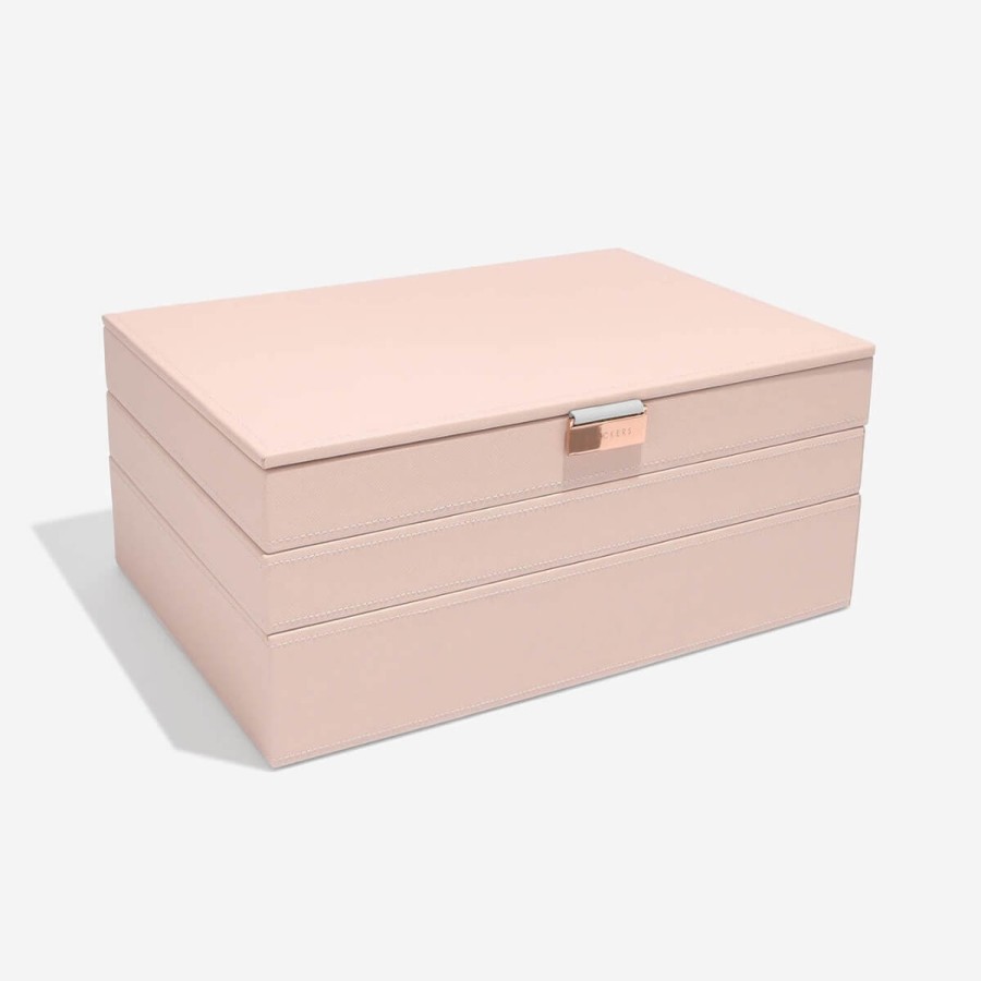 Stackers Stackers Supersize Jewellery Box (Set) - Blush Pink (Gold Hardware) Best