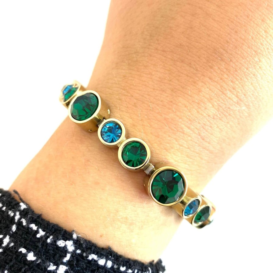 Dyrberg Kern Dyrberg Kern Calice Gold Bracelet - Green Hot