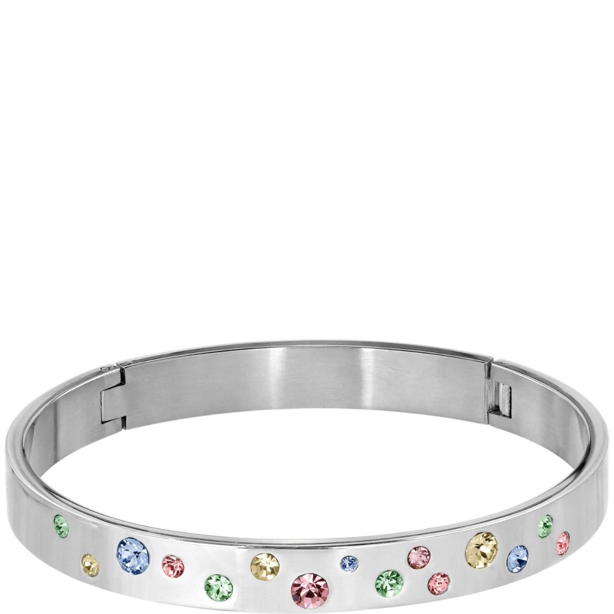 Dyrberg Kern Dyrberg Kern Clare Silver Bangle - Pastel Multi Online