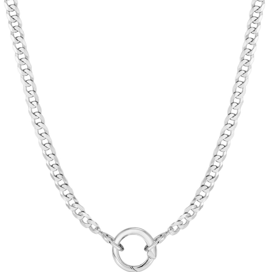 Ania Haie Pop Charm Ania Haie Pop Charms Silver Curb Chain Charm Connector Necklace Clearance