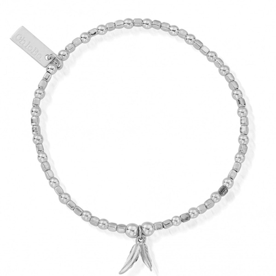 ChloBo Chlobo Mini Cube Double Feather Bracelet Clearance